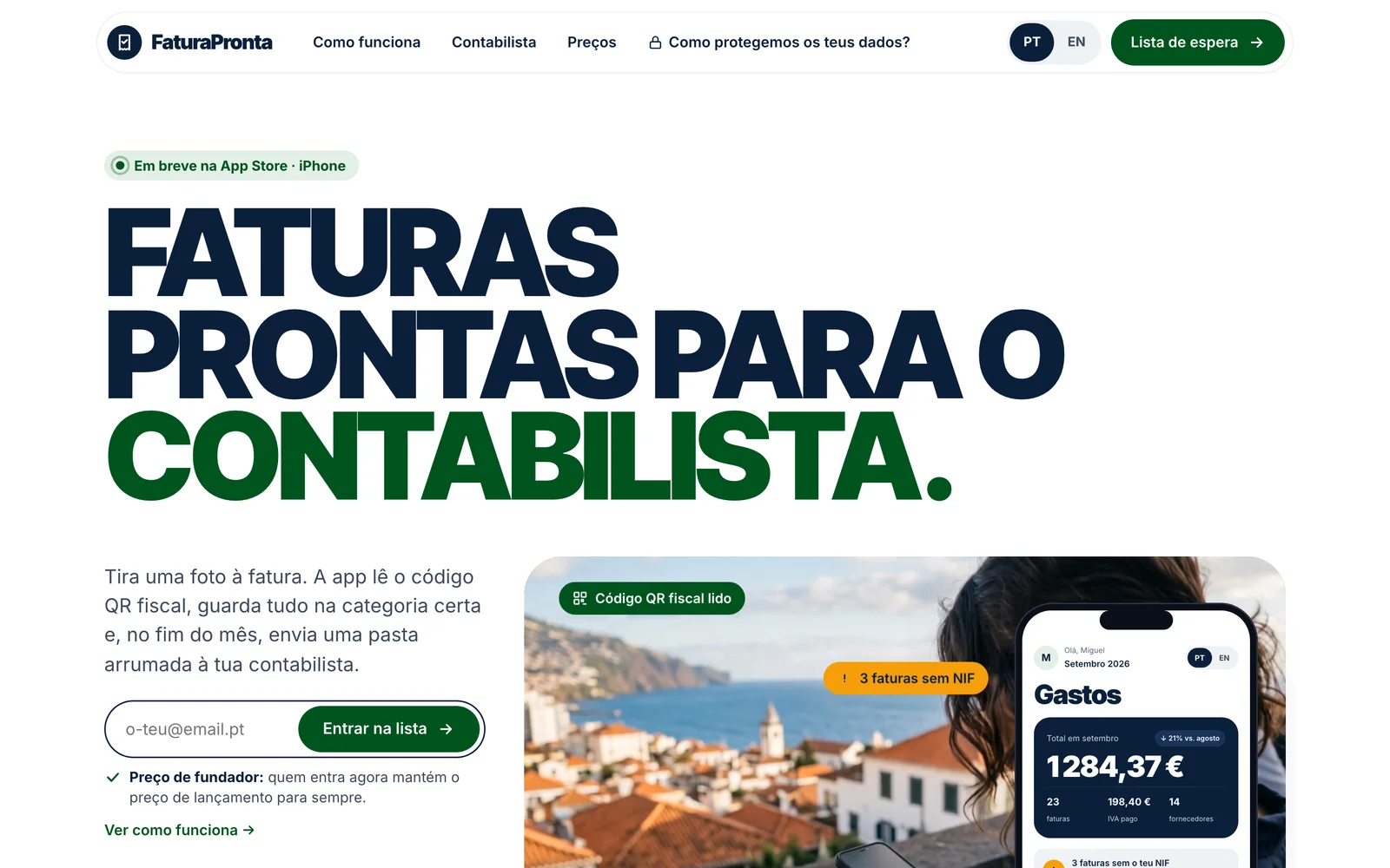 Página do FaturaPronta