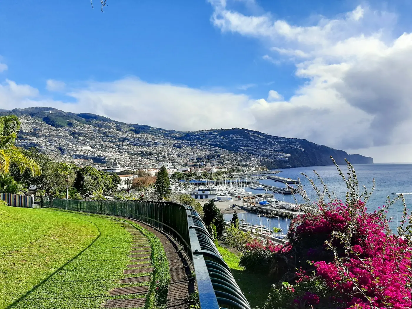 View over Funchal and the bay